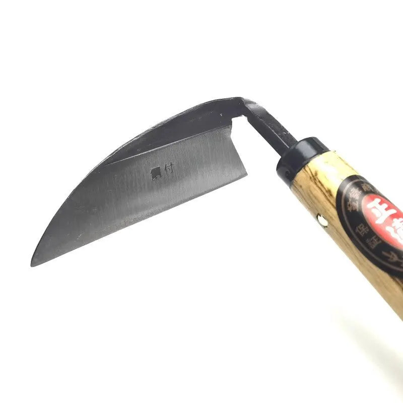 Composite steel bent handlebar sickle with 12.5cm blade for hand weeding, garden tool