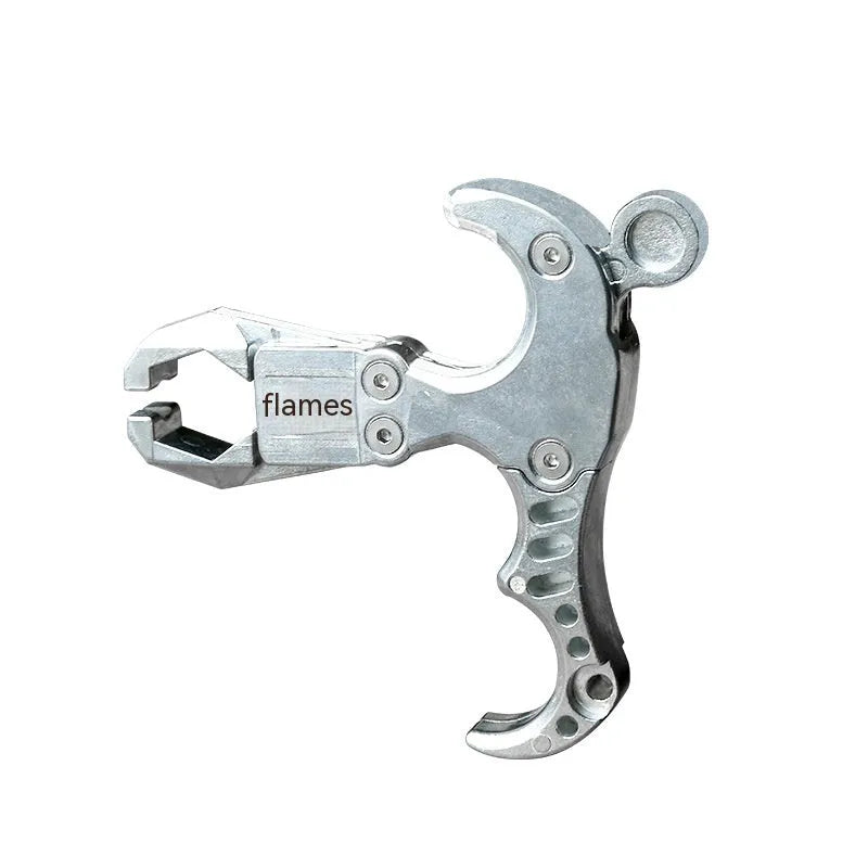 Zinc alloy archery release aid with two-axis harpoon clip for compound bow shooting