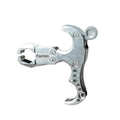 Zinc alloy archery release aid with two-axis harpoon clip for compound bow shooting