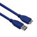USB 3.0 data cable in blue and black with various length options for mobile hard disk connection