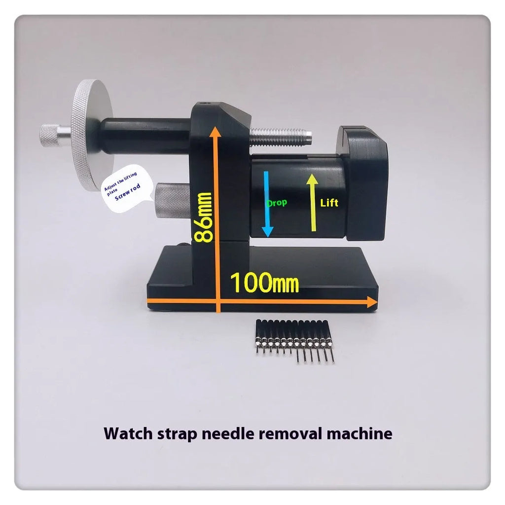 Alloy steel watch strap dismantling machine tool for watch repair.
