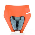 Scrambling motorcycle headlight for 25XCW 300 EXC AU 350 EXC-FBR in orange white black colours