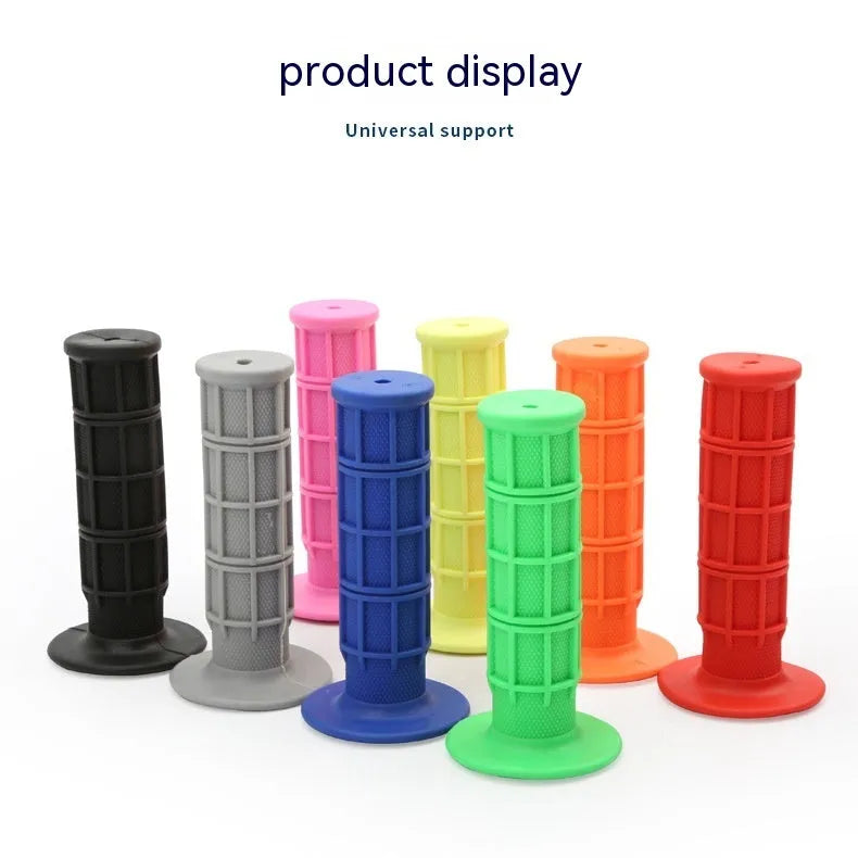 22mm motorcycle handlebar grips in black, orange, pink, red, yellow, gray, blue, and green colour options