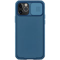Black Mirror series iPhone 12 case with sliding camera privacy cover in black, blue, or dark green colours