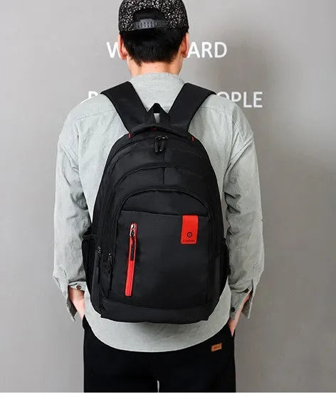 Lightweight teenage backpack with reinforced shoulder straps and side pockets