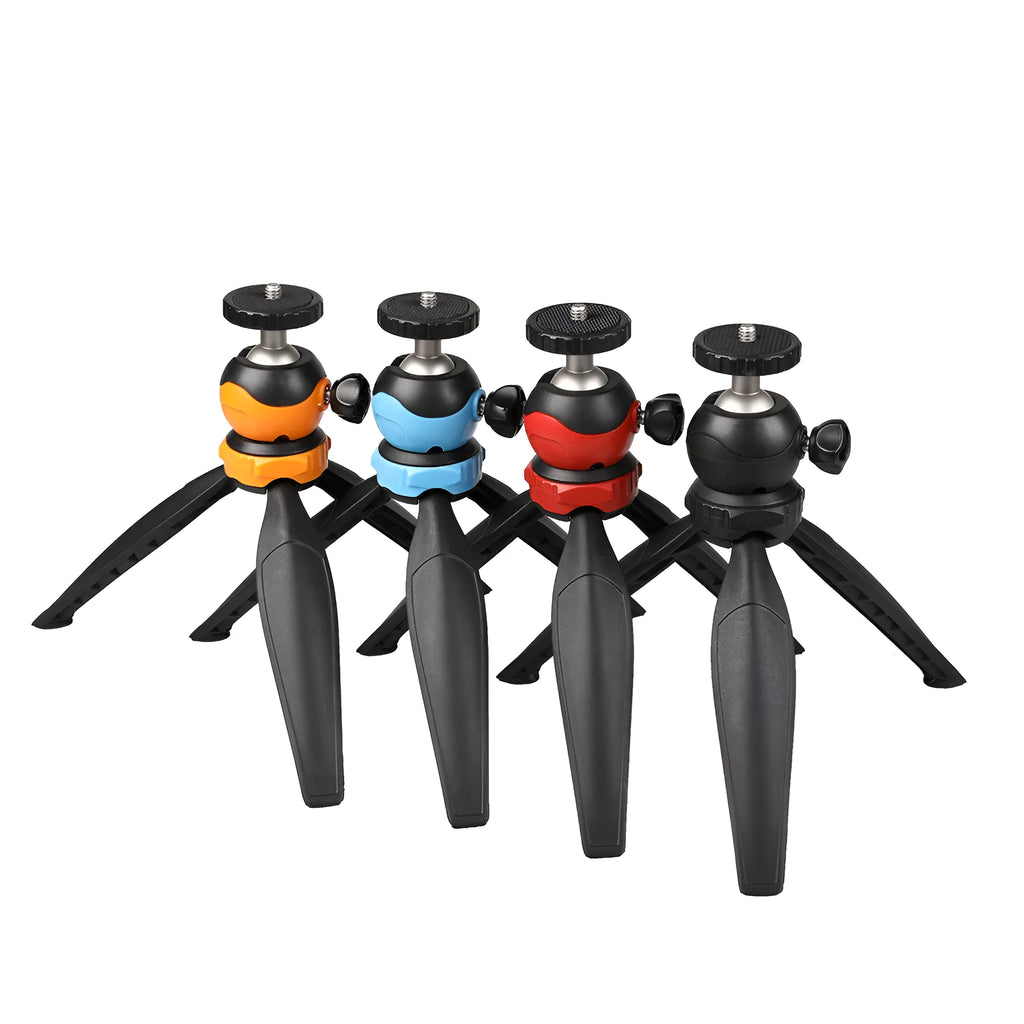 Projector bracket phone selfie stand tripod head with 360 degree rotation and UNC1/4 screw, 16cm high gear