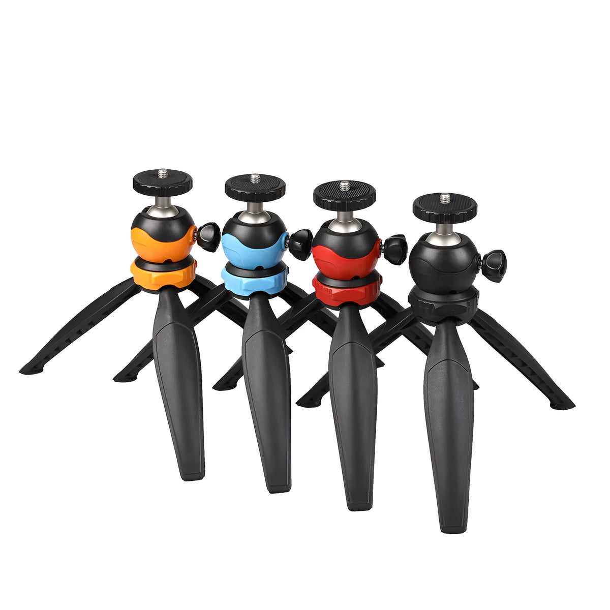 Projector bracket phone selfie stand tripod head with 360 degree rotation and UNC1/4 screw, 16cm high gear