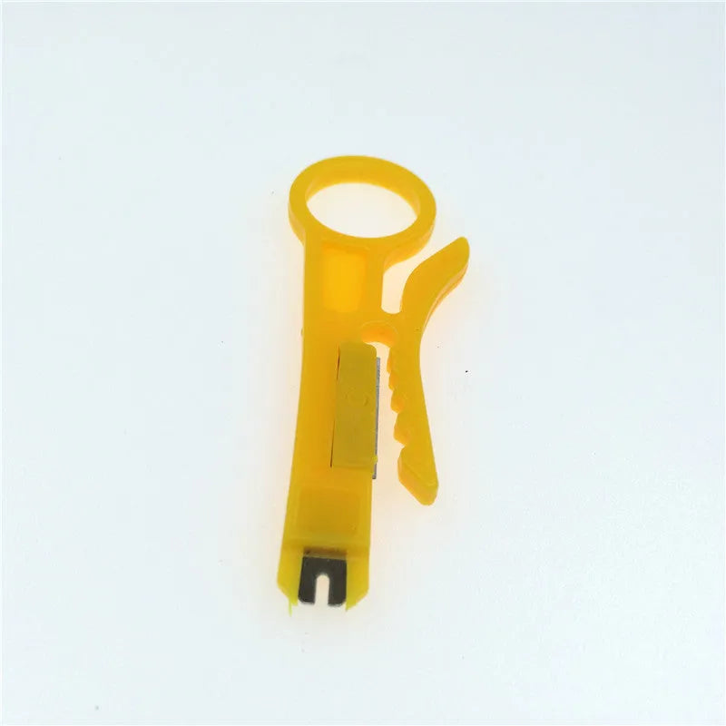 Network tool stripping pliers with 200mm length, 6mm stripping diameter, tool steel clamp head and rubber handle