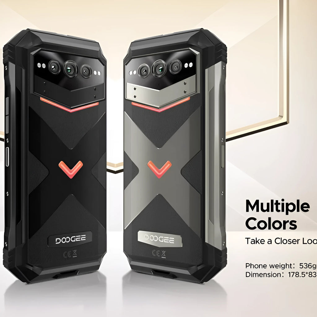 VMAX PRO mobile phone in black or grey colour with plastic construction and included charger