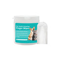 Box of disposable pet cleaning wipes containing 50 ear wipes and 50 tooth wipes for cats and dogs