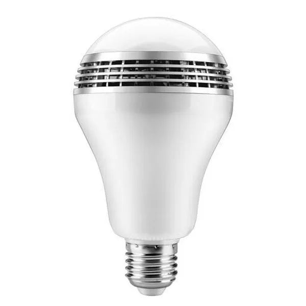 Creative Home LED Smart Bluetooth Speaker Bulb with E27 base and colour-changing light.
