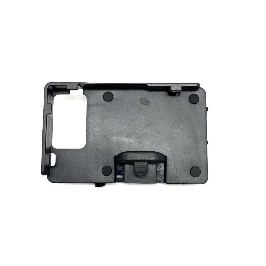 Black ABS plastic motorcycle phone navigation bracket for BMW R1200GS and R1250GS models.