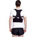 Humpback correction belt in black with magnet, made from breathable sponge and diving cloth
