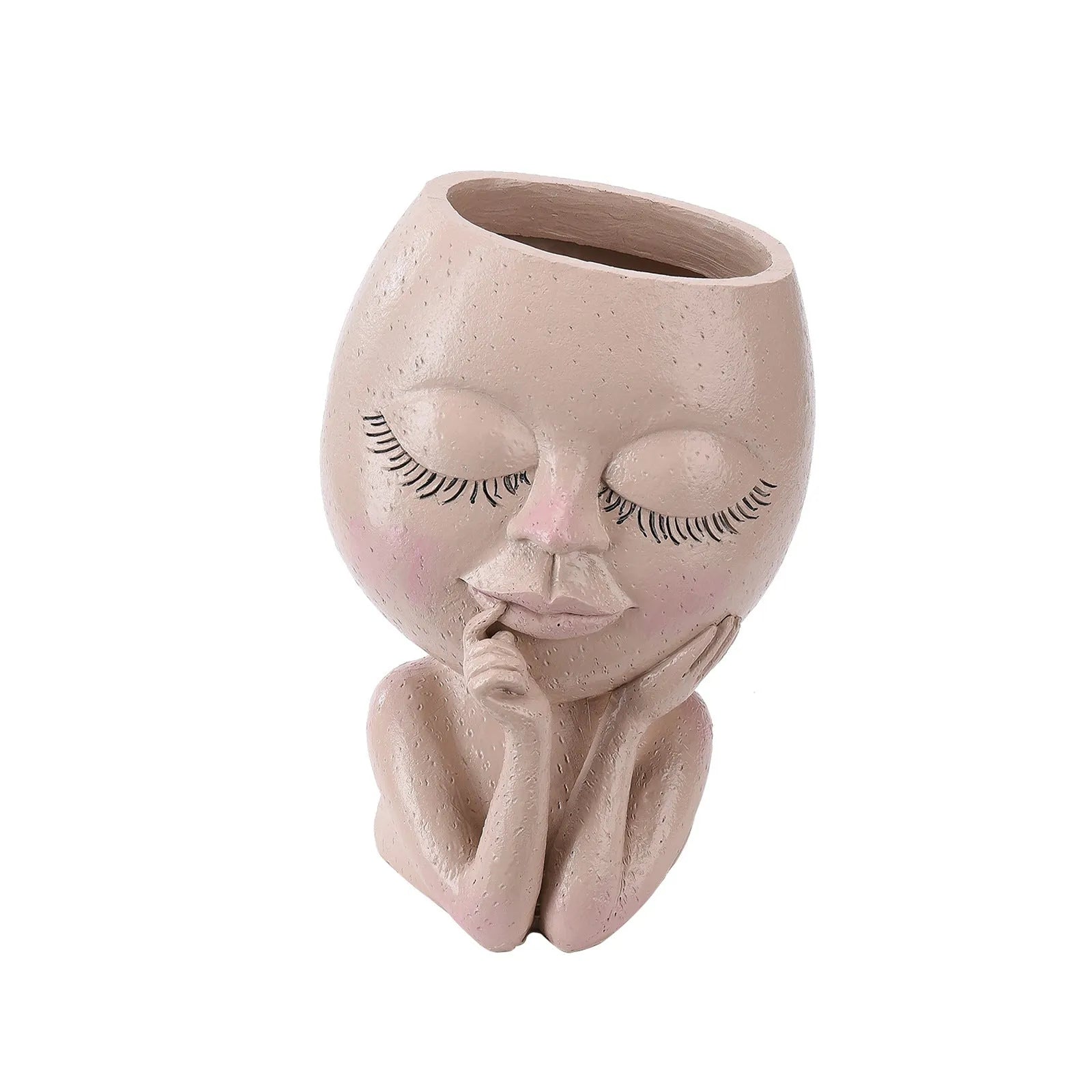Plastic resin container for succulent plant flowerpot floor type home gardening