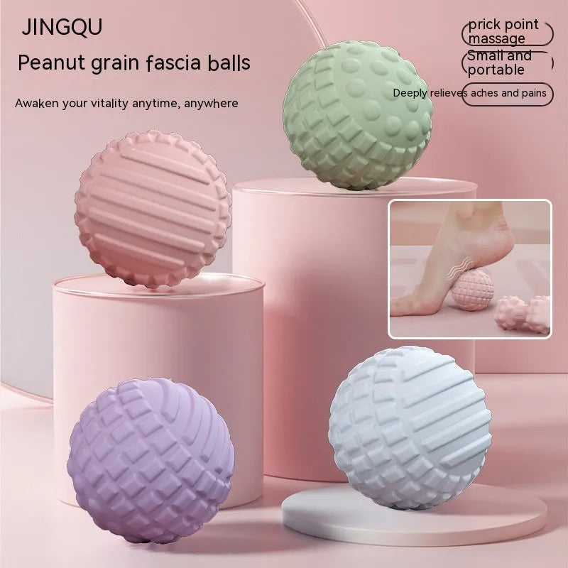 TPR foot massage ball in blue colour with 6cm diameter for foot pressure relief