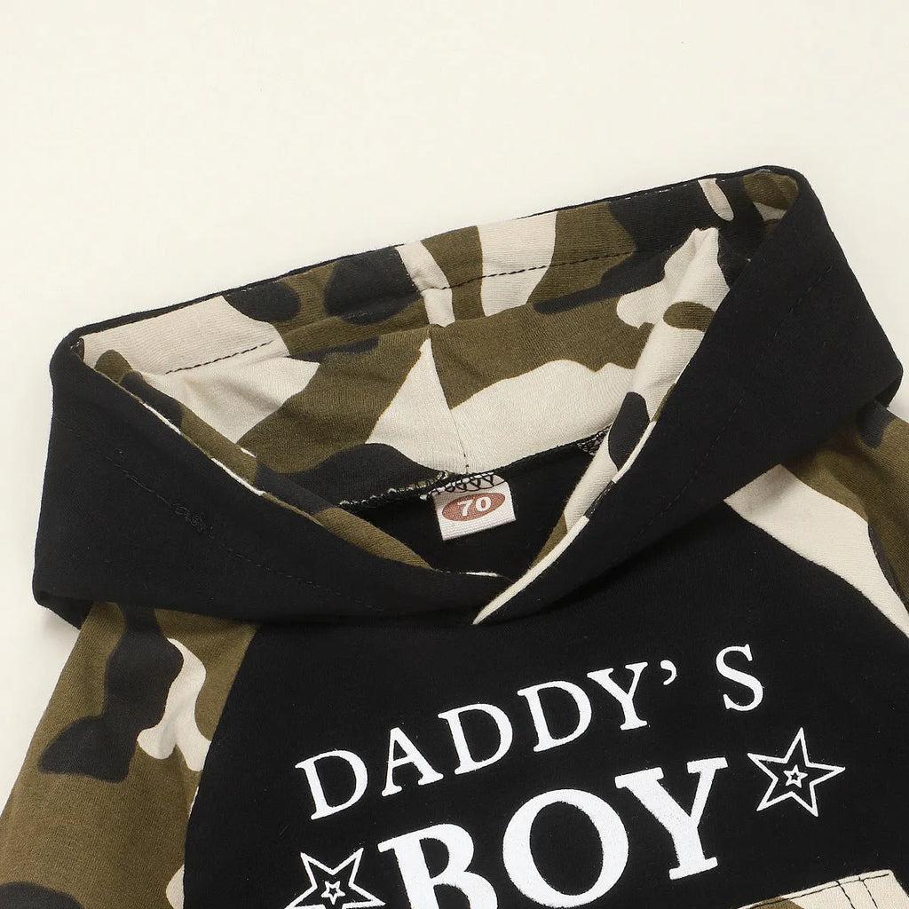 Green cotton boy's clothing set for children aged 1-3 years sizes 70-110cm