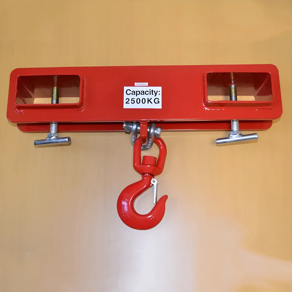 25-ton capacity rotating forklift crane hook with safety locking mechanism for mobile crane conversion