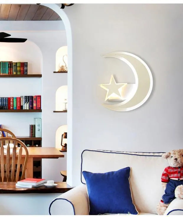 Xingyue LED acrylic wall lamp with hemp rope and iron art, 25x22x4cm, for indoor use