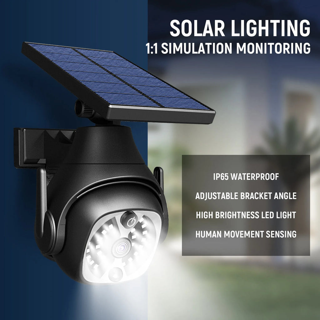 Solar powered outdoor wall light with human sensor, 1200mAh battery, ABS material, 145x120x170mm