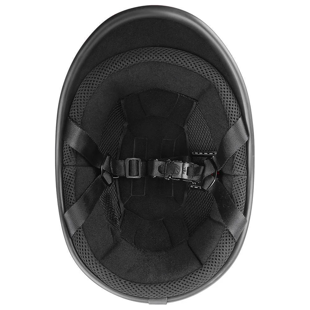 Retro style motorcycle helmet with ABS construction in multiple colour options