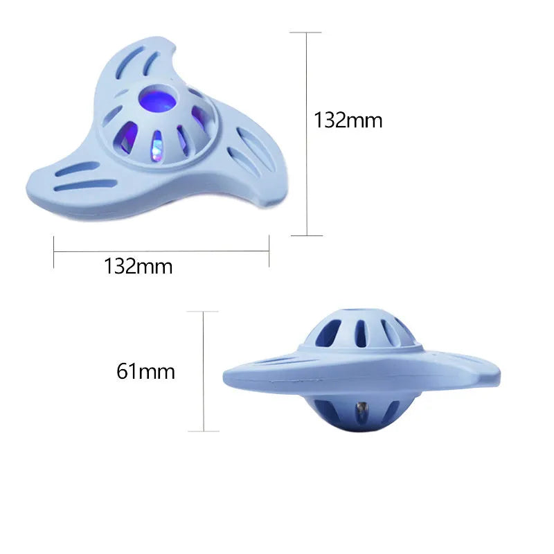 Blue dog boomerang chew toy with molar shape design for medium large breeds