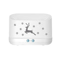 White round Elk flame effect humidifier and essential oil diffuser with USB cable