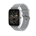 H80 sports smart watch with a black silicone strap and a screen showing heart rate and blood oxygen data.
