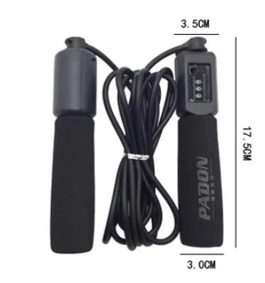 3-metre fitness skipping rope with sponge handles in available colour options