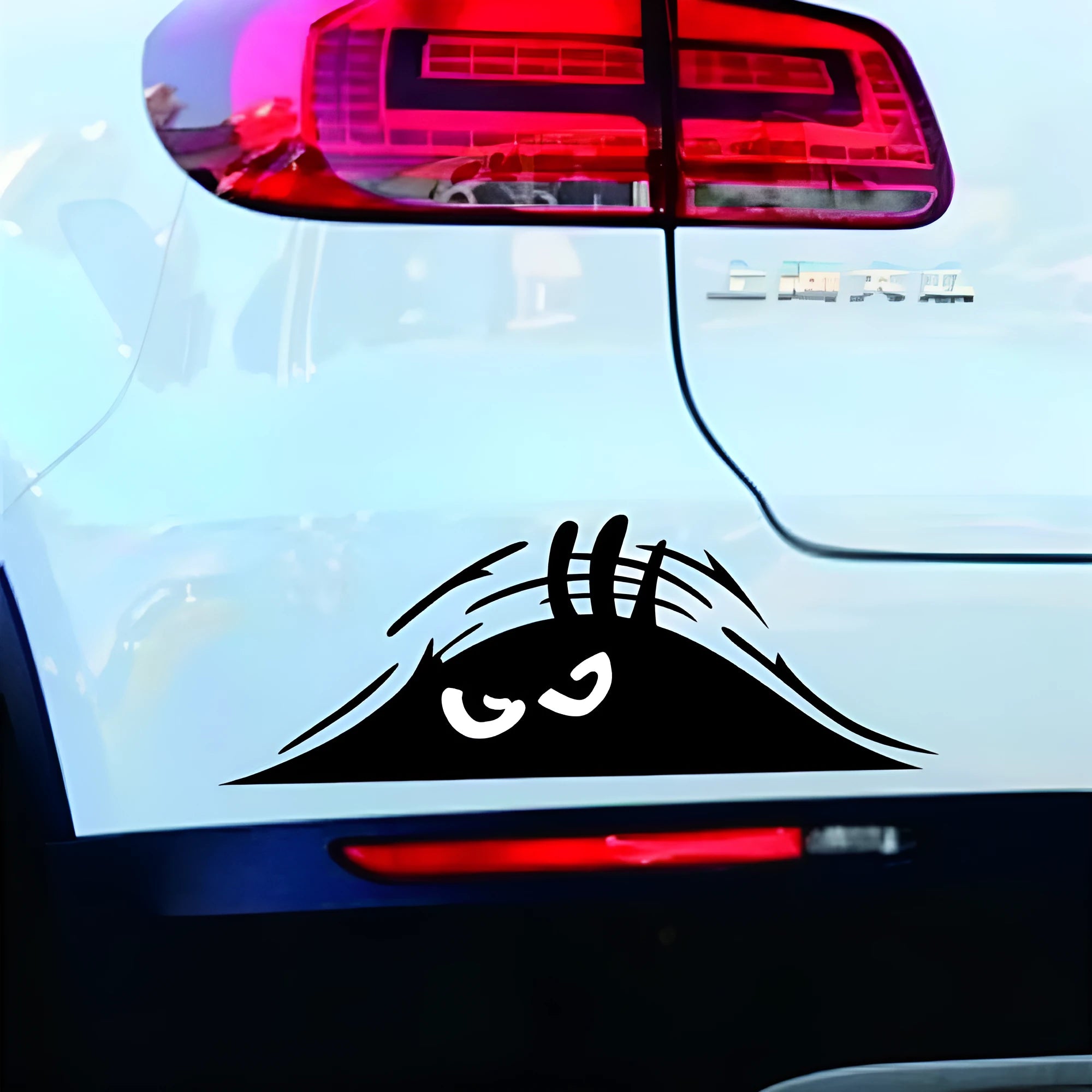 19cm by 7cm self-adhesive body stickers showing four facial expression designs