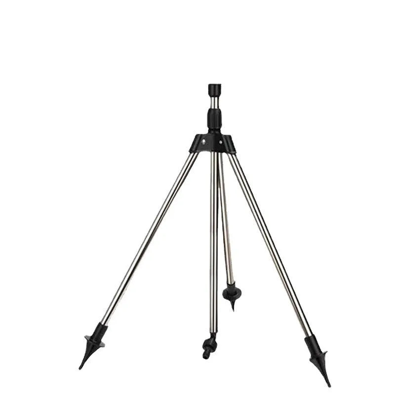 Stainless steel retractable automatic rotating sprinkler tripod with adjustable angle for garden irrigation