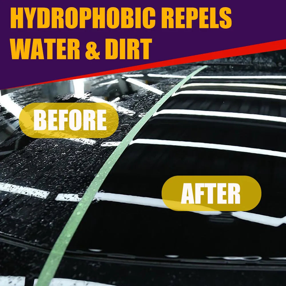 A spray can of purple automobile nano crystal car coating agent for paint protection.