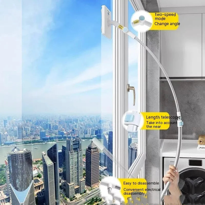 Benshang aluminium alloy double-sided glass wiper for high-rise outer window cleaning with cotton head