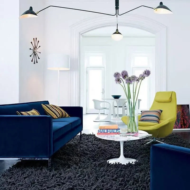 Nordic creative ceiling lamp with adjustable chain 3 heads 165CM for bedroom living room dining room
