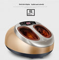 Infrared electric foot massager with wireless remote in Champagne Gold, 45x37x26cm