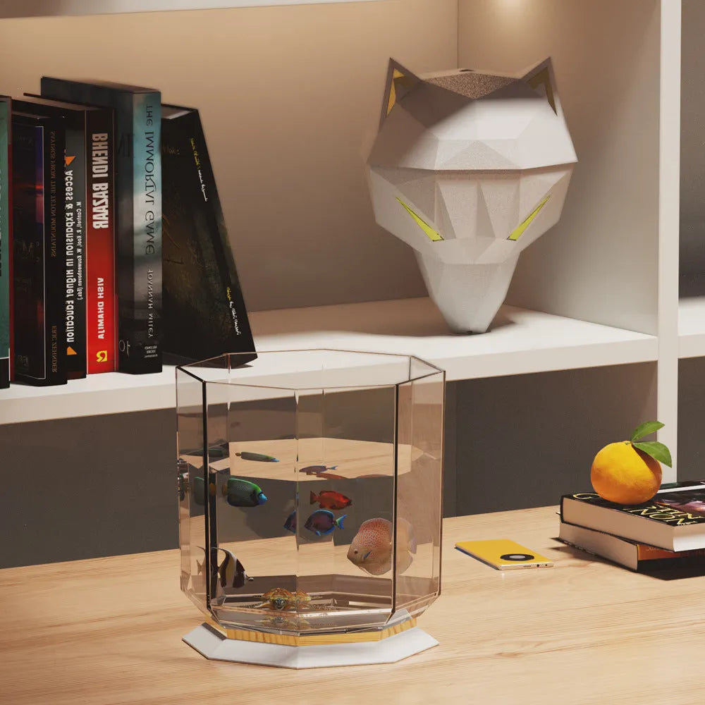 War Wolf black or white ultrasonic desktop humidifier with colourful LED lights and USB cable