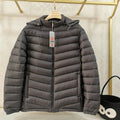 Polyester men's double-sided wear cotton jacket cardigan style in solid colour, loose fit winter coat