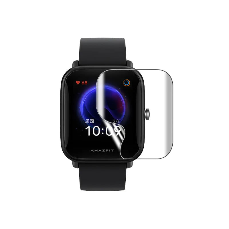 Amazfit Bip smartwatch hydrogel screen protector with full coverage and anti-scratch properties