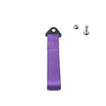 ABS nylon automotive trailer rope with front bumper ribbon in red, blue, purple, gold, or black colour options