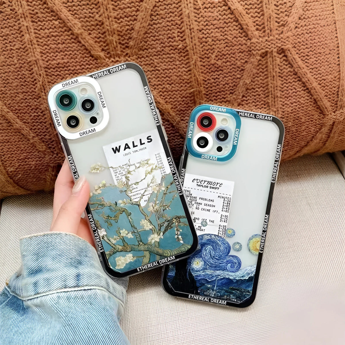 Creative oil painting silicone phone case for iPhone with Magnolia floral design in soft protective cover