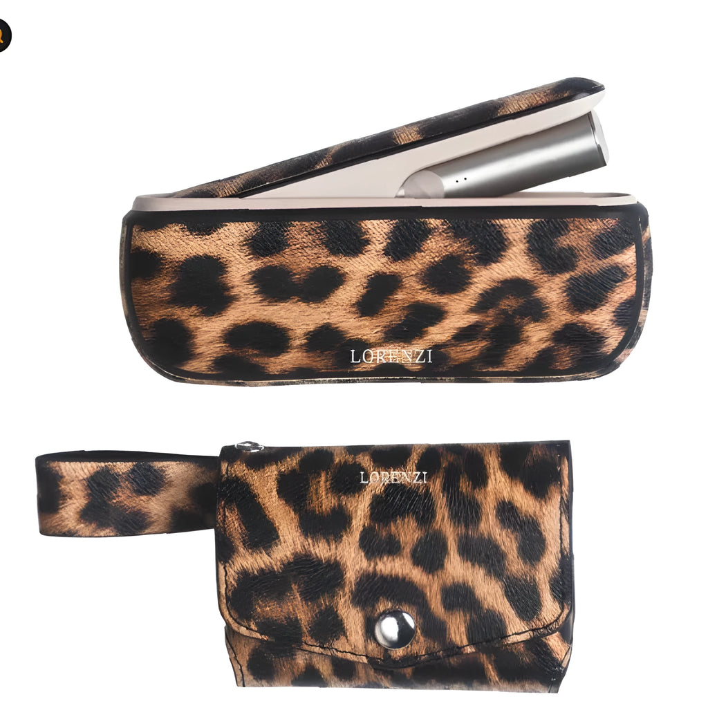 Light luxury storage protective bag in leopard print or yellow colour with water-resistant lining