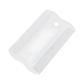 Double-sided plastic pet flea comb showing dense tooth row and grate mouth design for dog and cat grooming