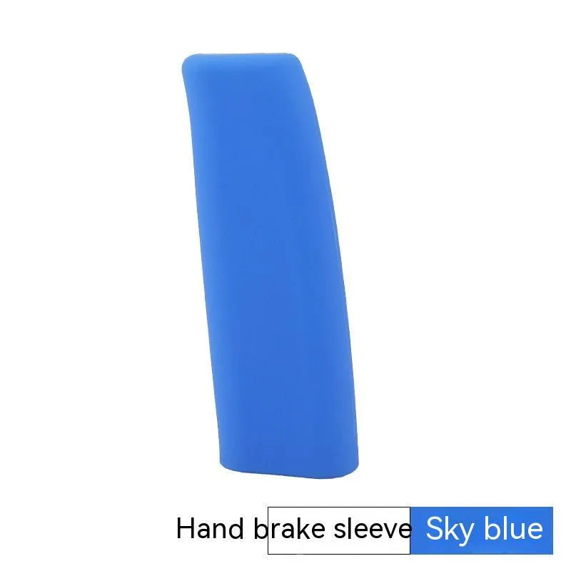 Universal silicone car handbrake sleeve in multiple colour options with 12cm length
