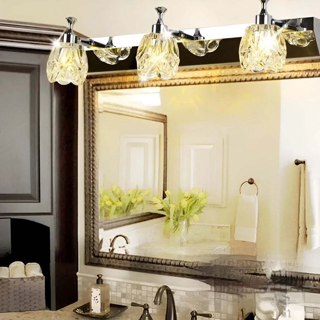 Mirror front bathroom wall lamp with double head option for mirror cabinet lighting