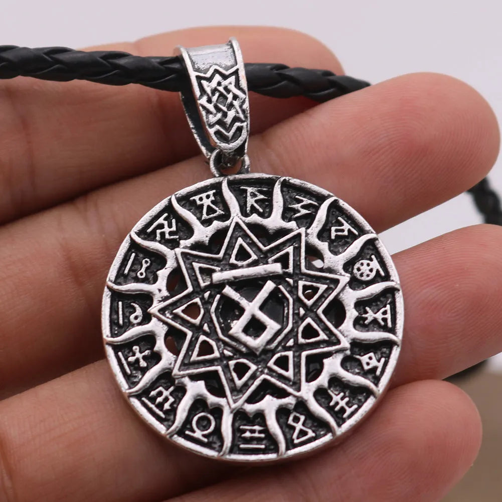 Lunavin ODing logo pendant necklace on adjustable chain with retro styling