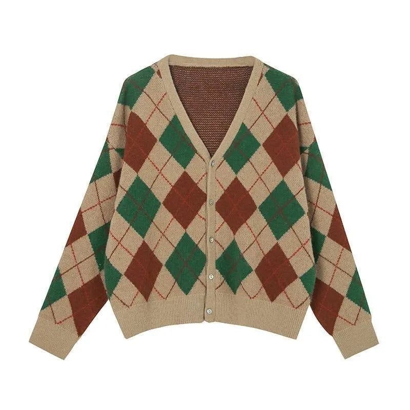 Acrylic knitted cardigan coat in macaron colours with regular sleeves and free size fit
