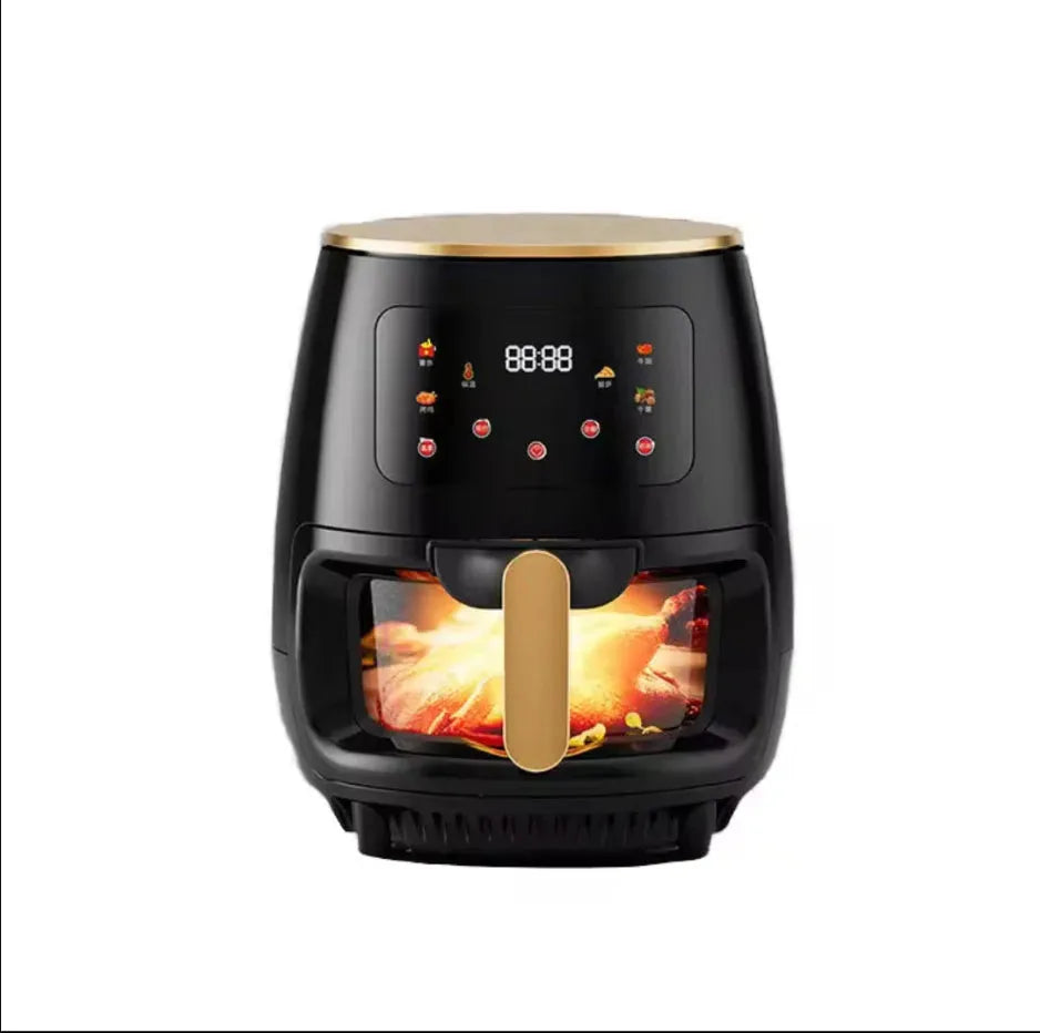 Home Visual Touch Screen Large Capacity Air Fryer with 8L capacity and colour touch screen controls