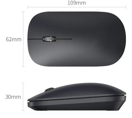 Green Link wireless silent office mouse in Mint green with USB receiver