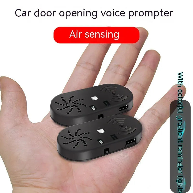 Black ABS car door reminder with infrared sensor for door open warning alarm