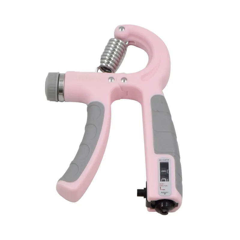 Adjustable hand-muscle developer spring grip in black for professional finger strength training