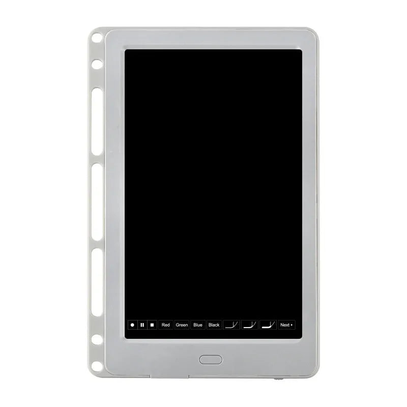 85-inch electronic writing pad with stitching appearance in black, dark blue, or sky blue with smart pen